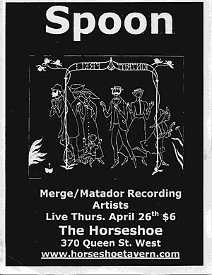 Spoon flyer for Toronto show